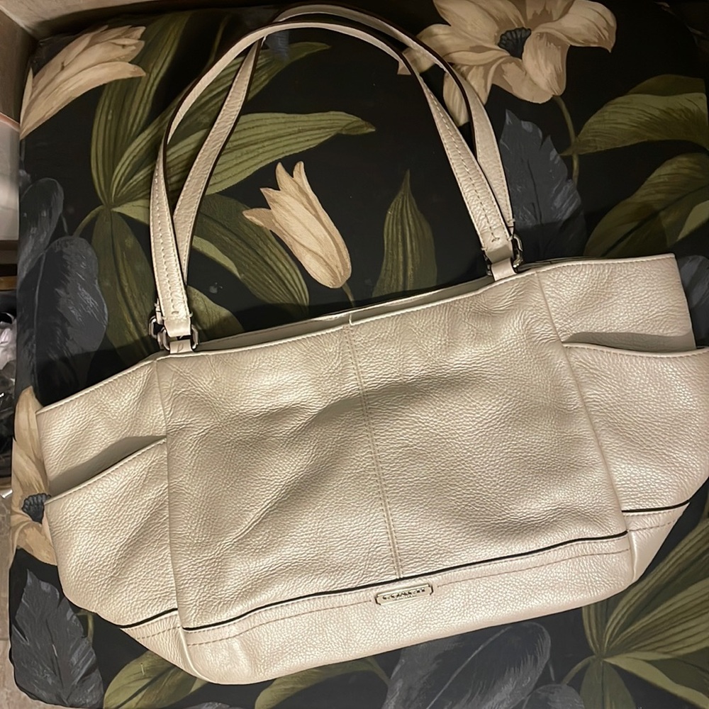 COACH NWT Carrie SV/Pearl Handbag F23284